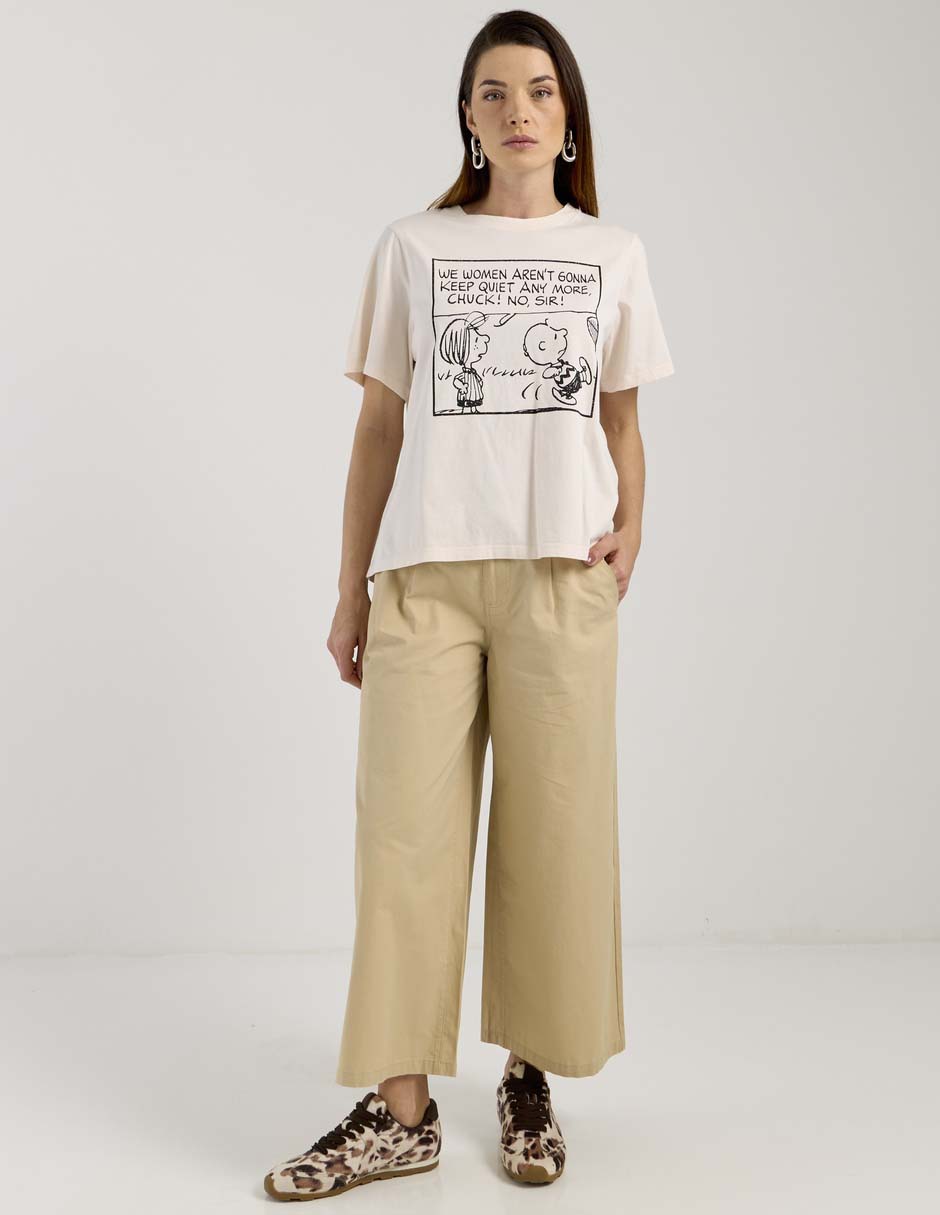 Playera manga corta cuello redondo para mujer 3