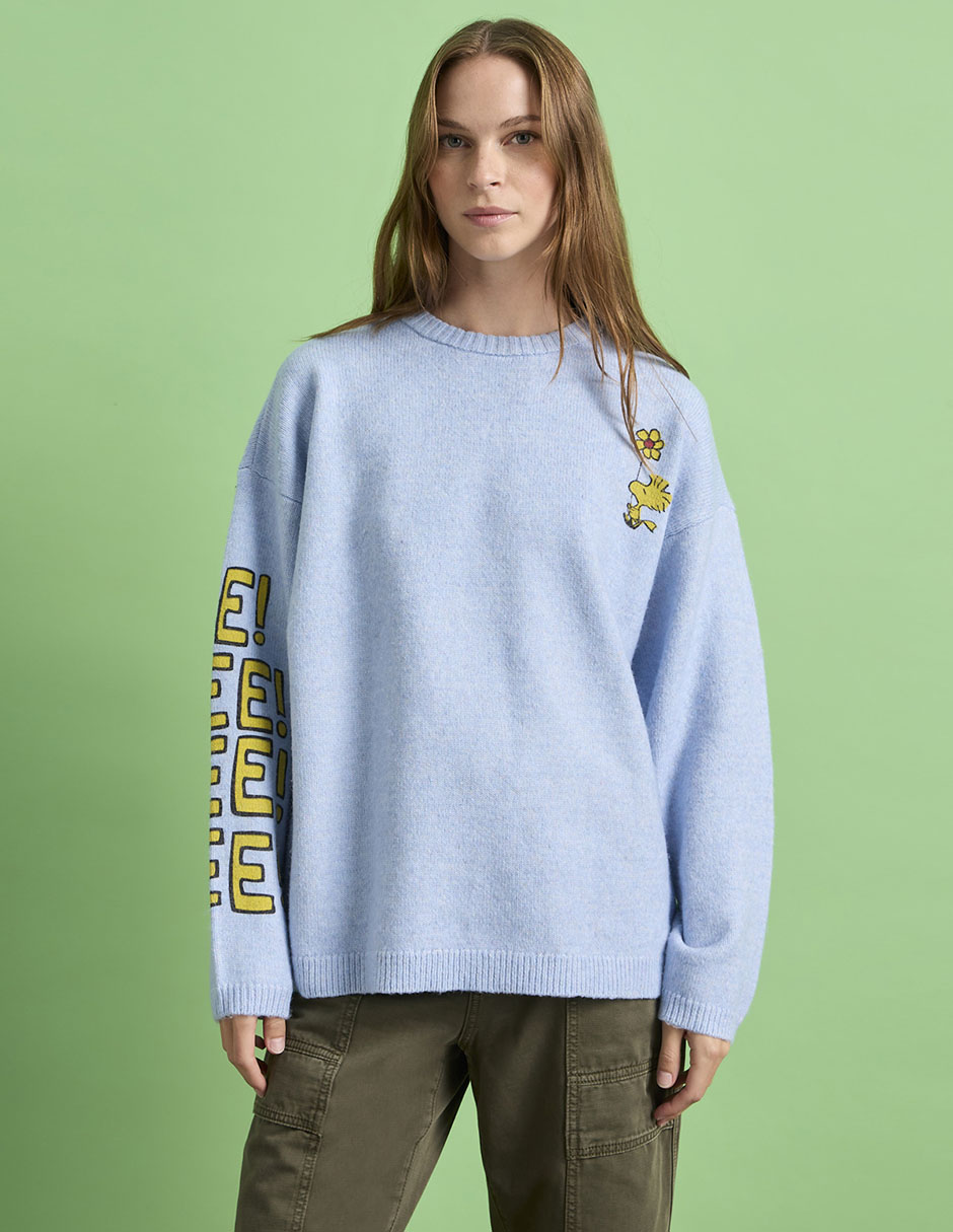 Suéter cuello redondo para mujer