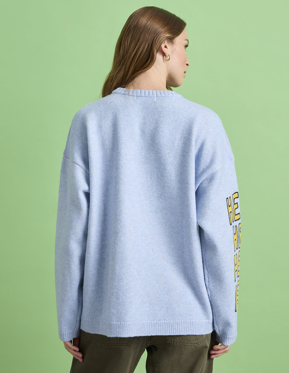 Suéter cuello redondo para mujer 2