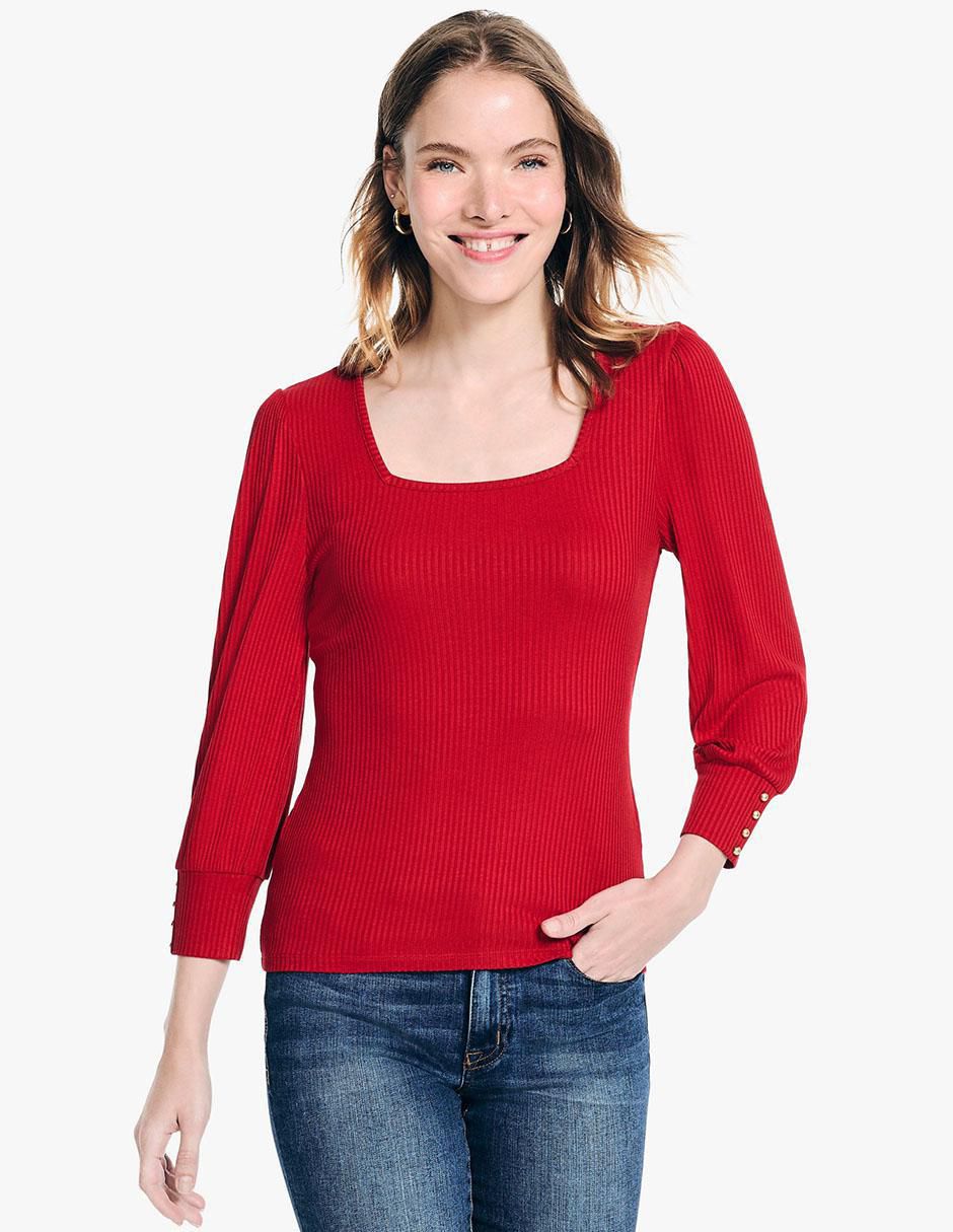 Blusa manga 3/4 para mujer Blusa manga 3/4 para mujer