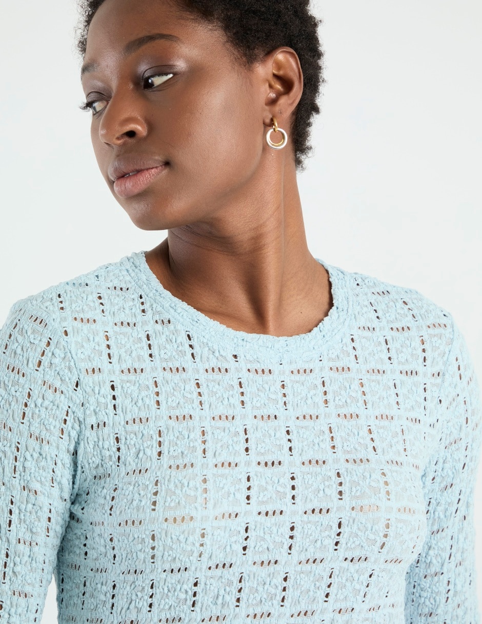 Blusa manga larga para mujer 4