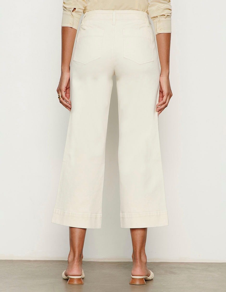 Jeans capri relajado para mujer 2