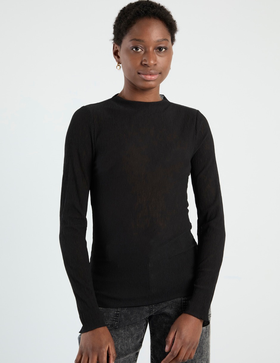 Blusa manga larga para mujer