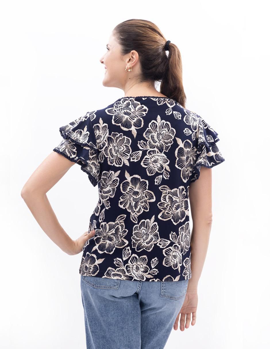 Blusa manga corta para mujer 3
