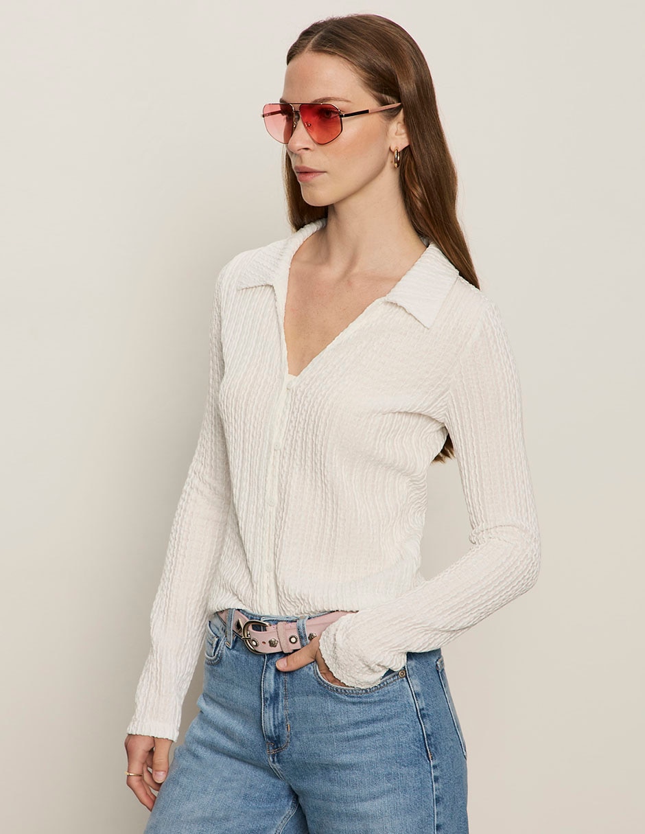 Blusa manga larga para mujer 2