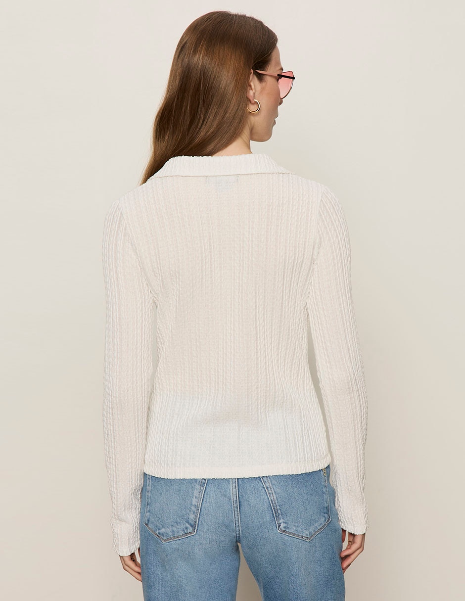 Blusa manga larga para mujer 5
