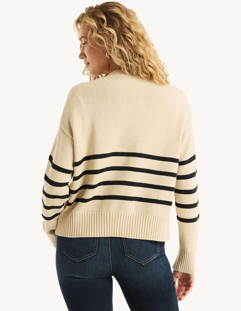 Suéter cuello V para mujer 3