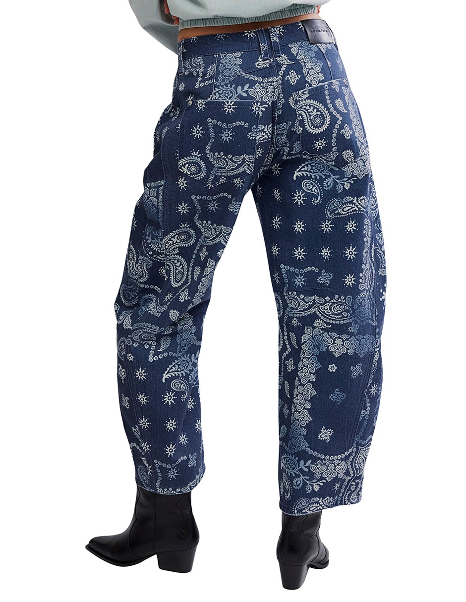 Jeans relaxed amplio para mujer 4