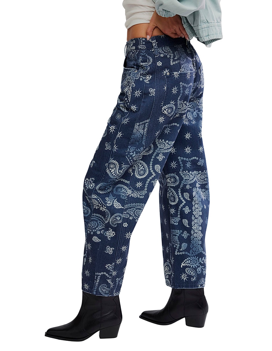 Jeans relaxed amplio para mujer 6