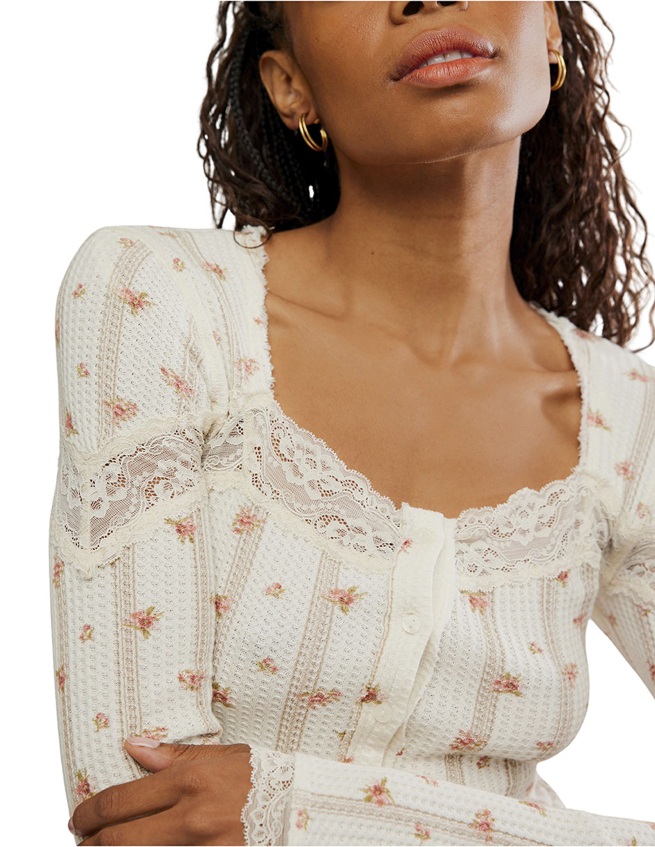 Blusa manga larga para mujer 4