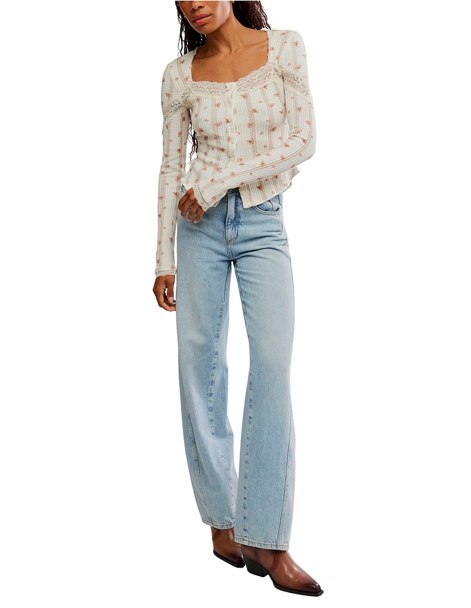 Blusa manga larga para mujer 5