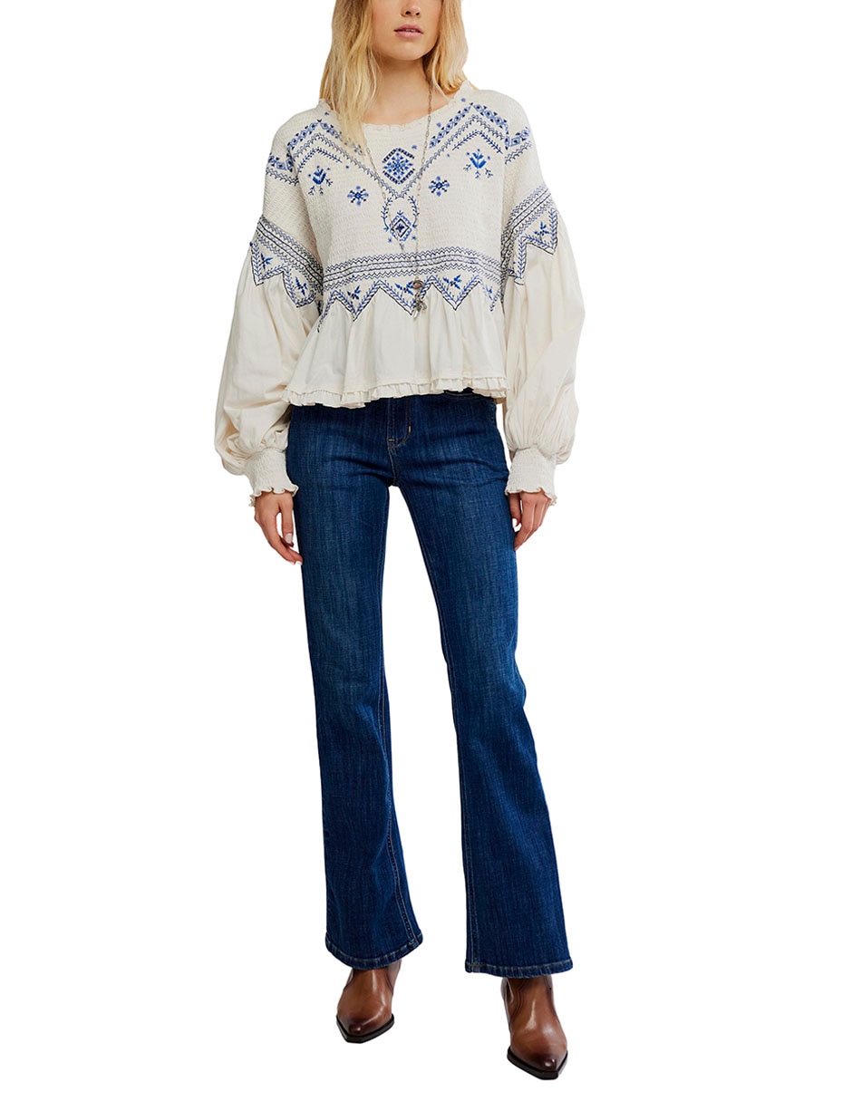 Blusa manga larga para mujer 5