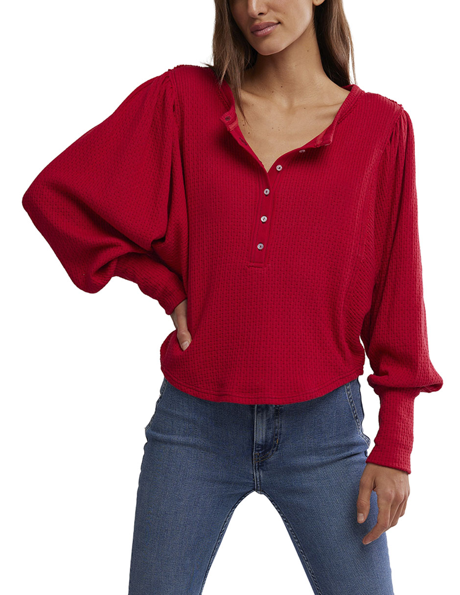 Blusa manga larga para mujer