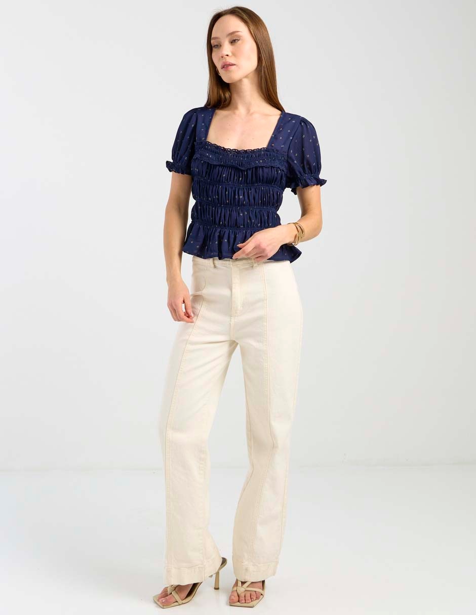Blusa manga corta para mujer 3