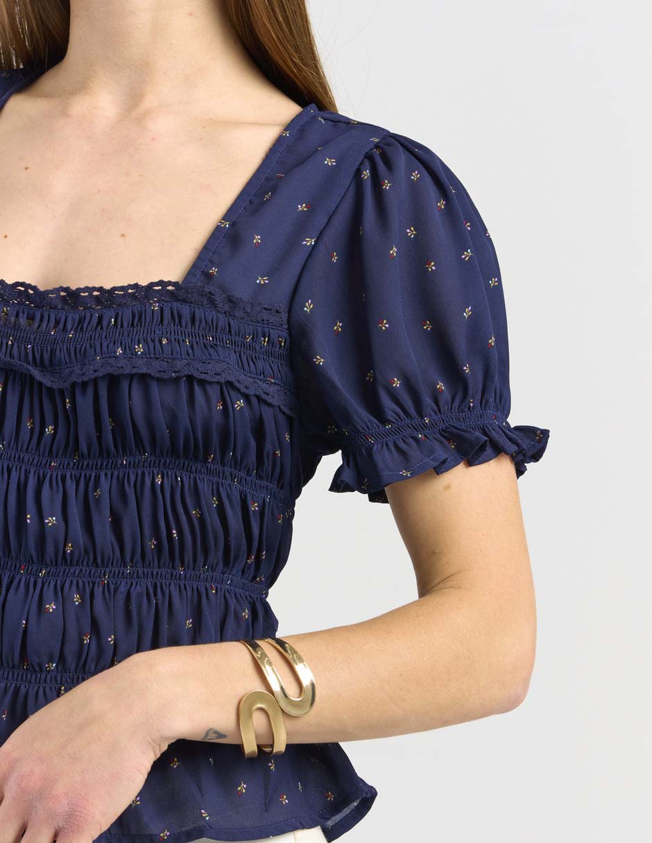 Blusa manga corta para mujer 4