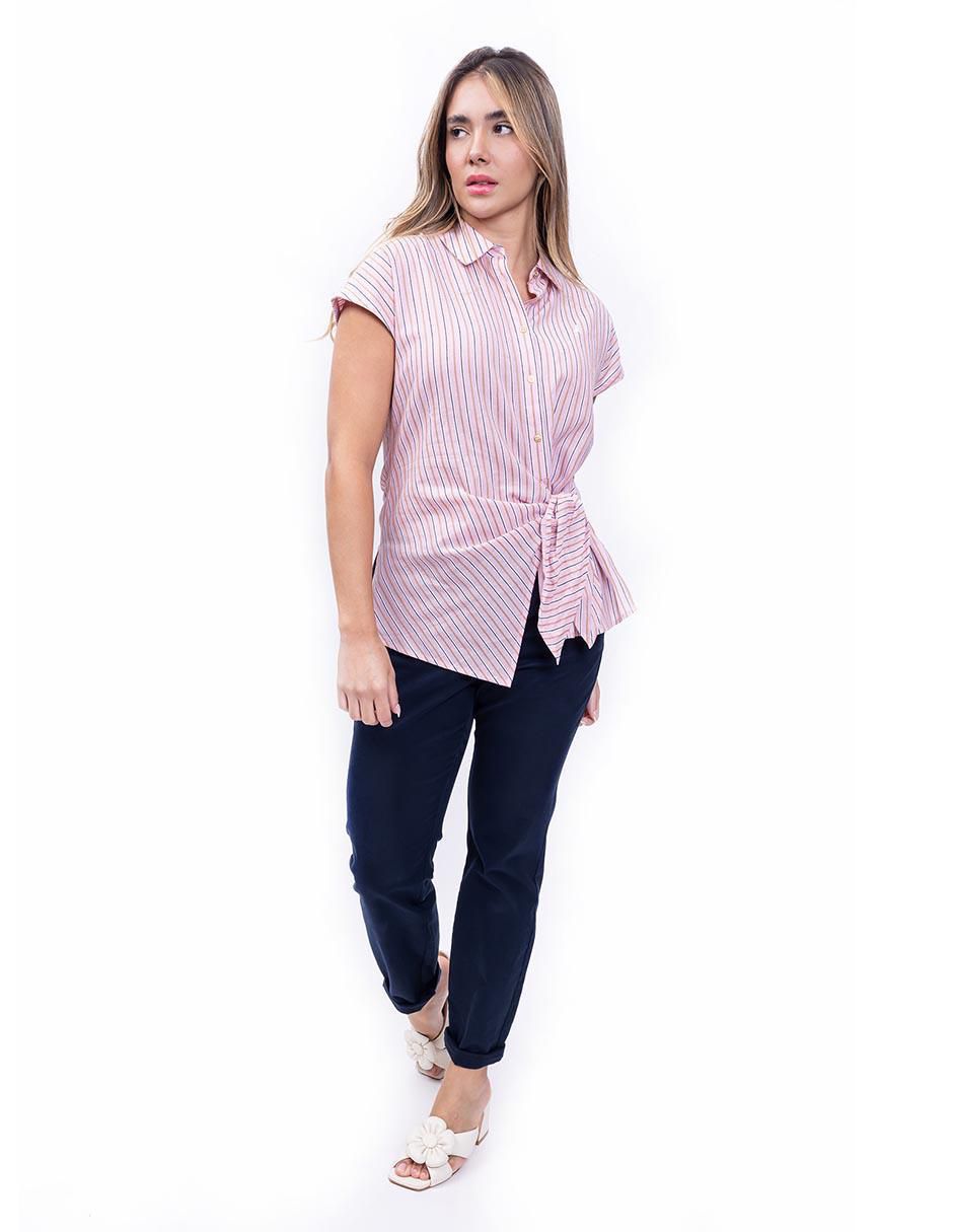 Camisa de algodón manga corta para mujer 2
