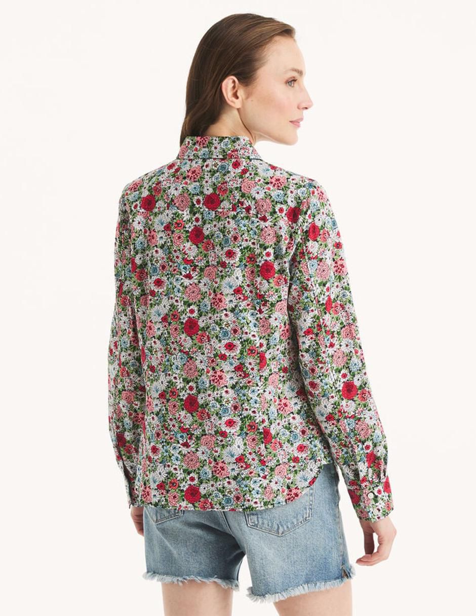 Camisa de algodón manga larga para mujer 3