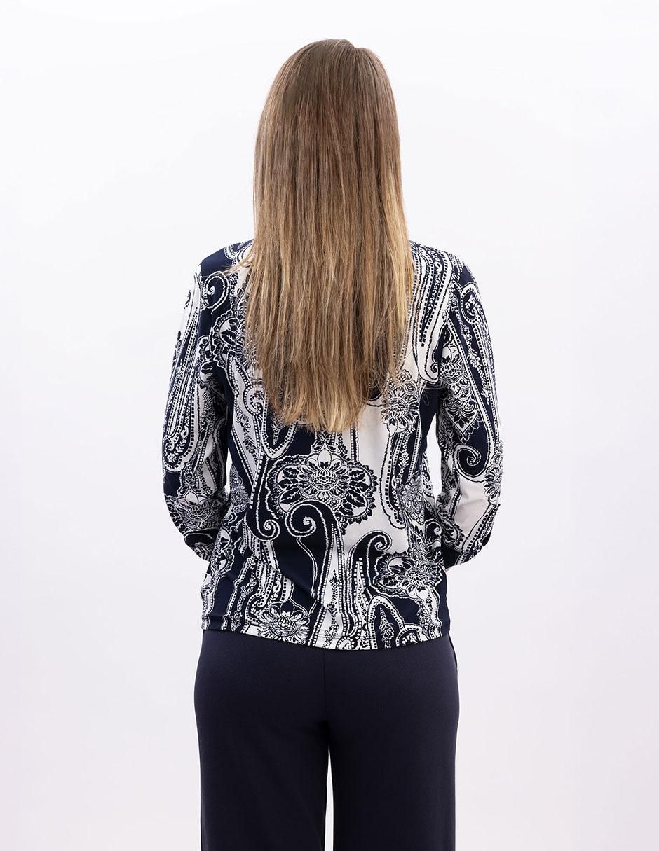 Blusa camisera manga 3/4 para mujer 3