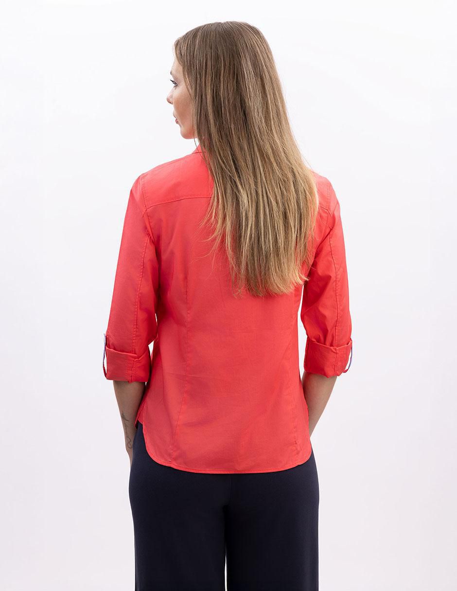 Camisa de algodón manga larga para mujer 3