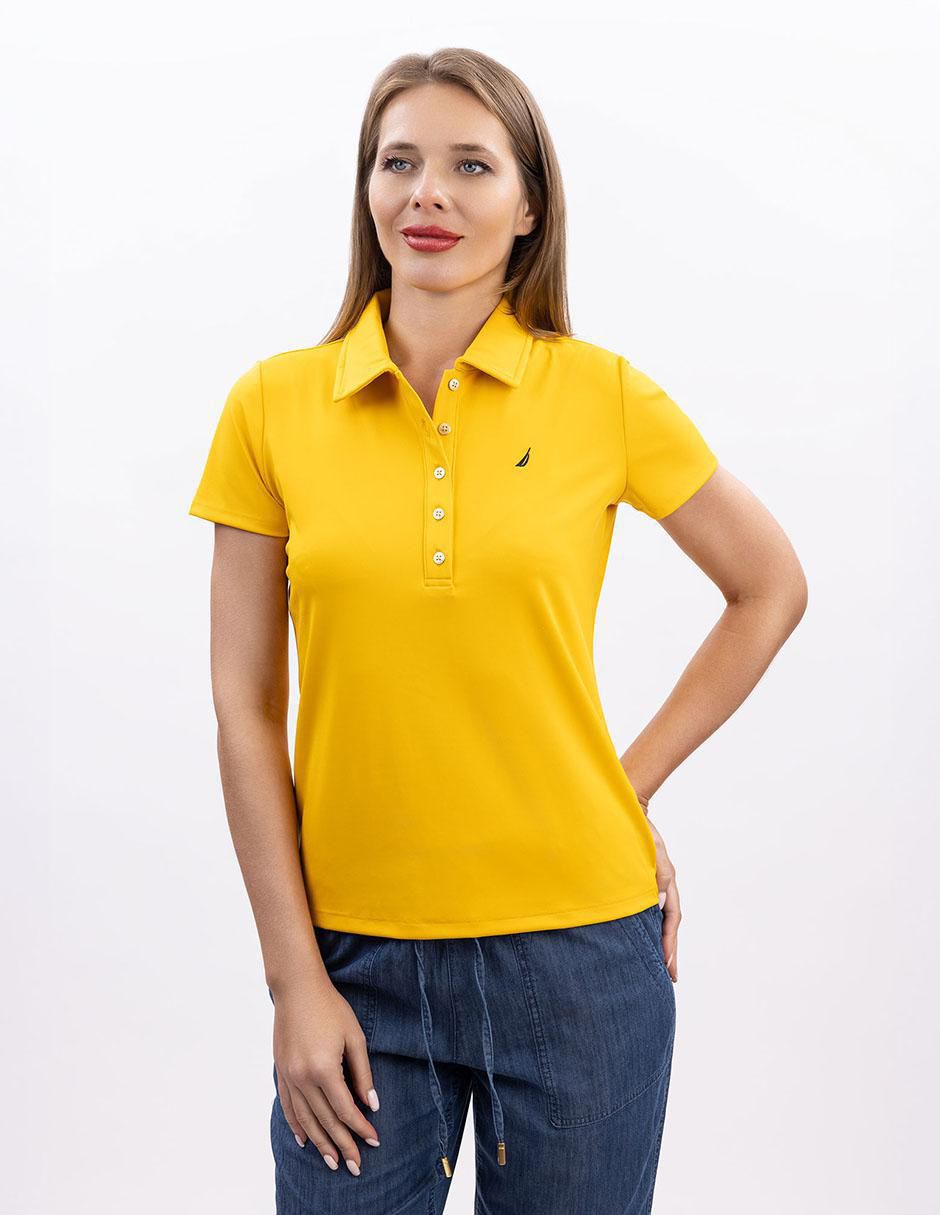 Playera tipo polo para mujer