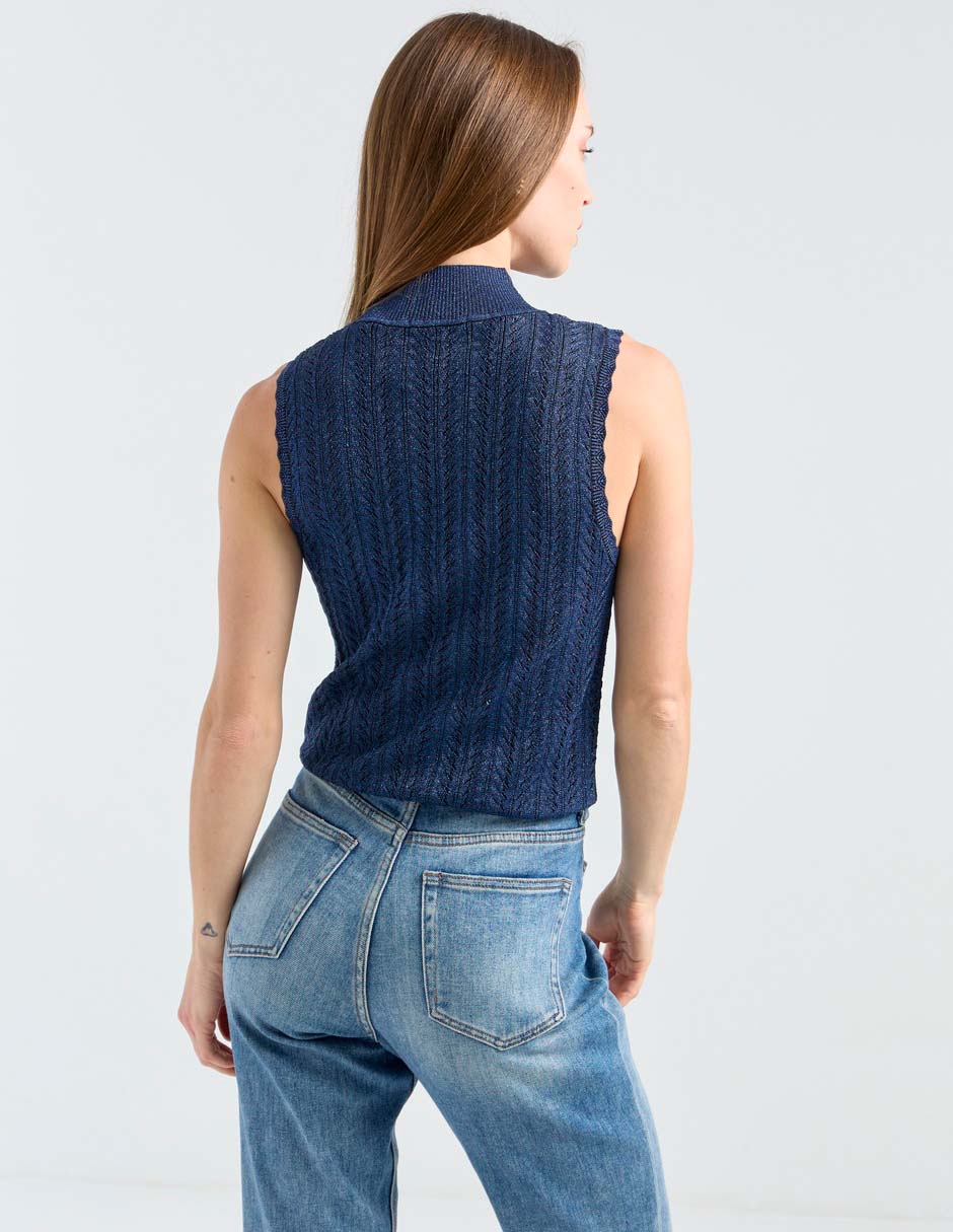Top Scotch & cuello cuadrado 2
