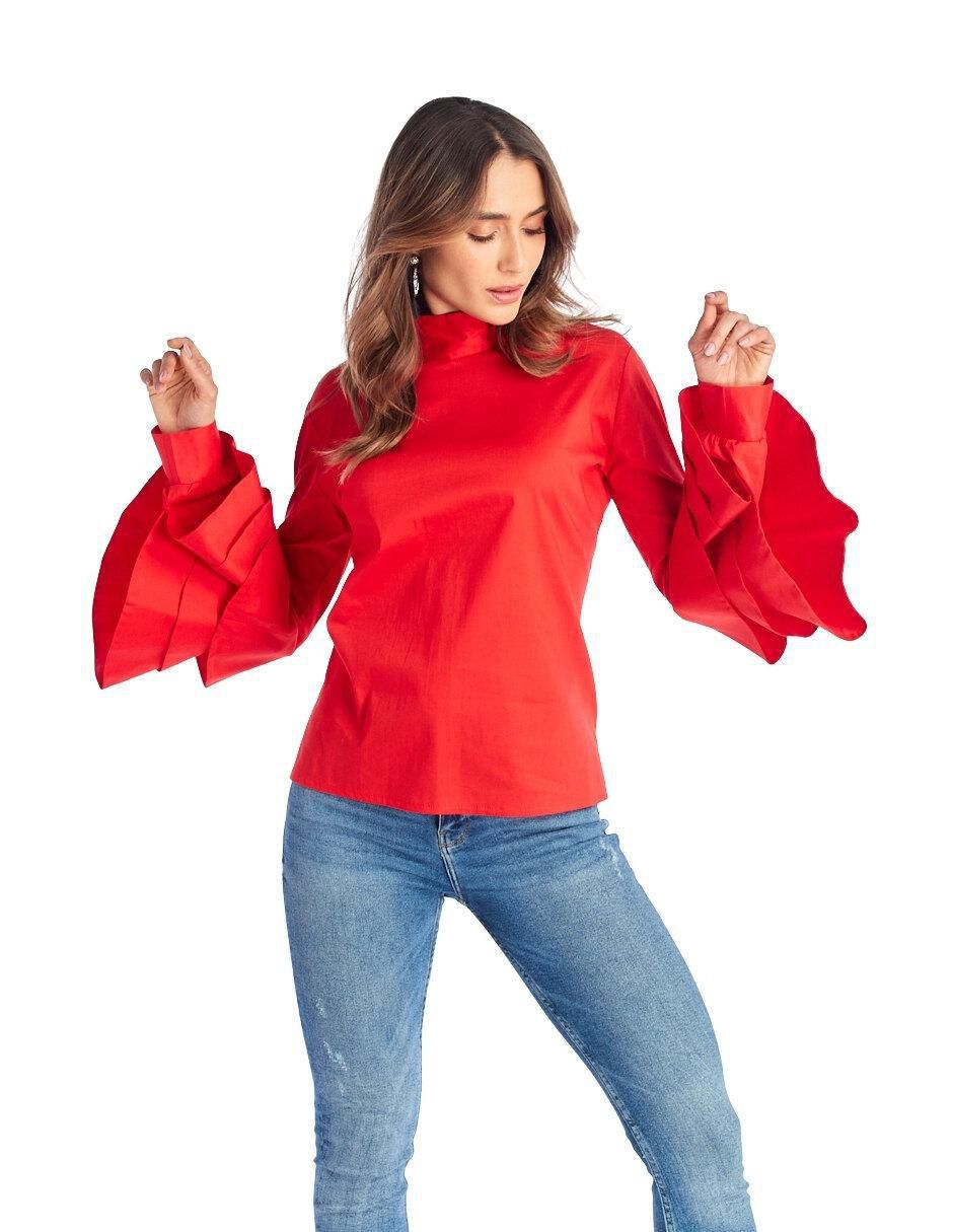 Blusa manga larga para mujer 4