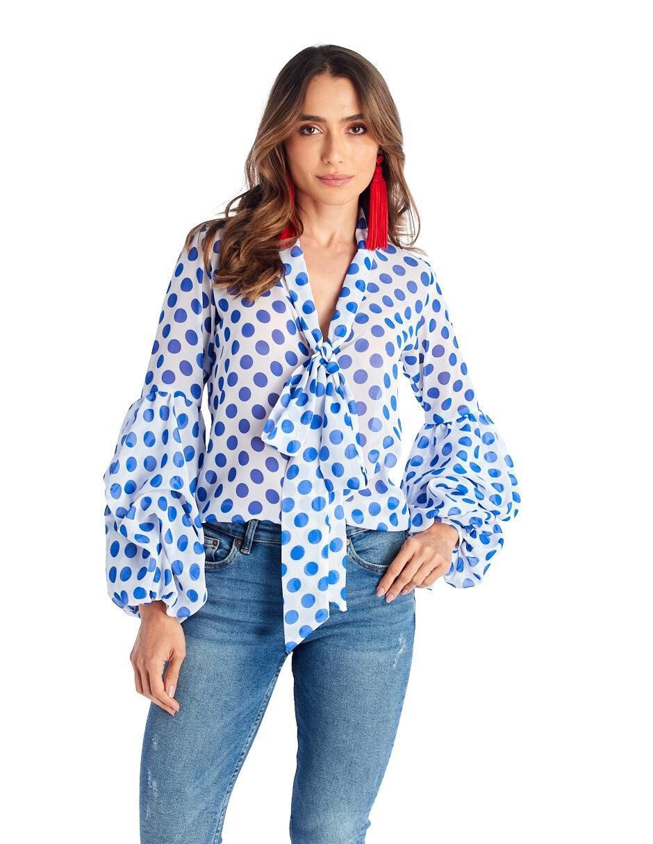 Blusa manga larga para mujer
