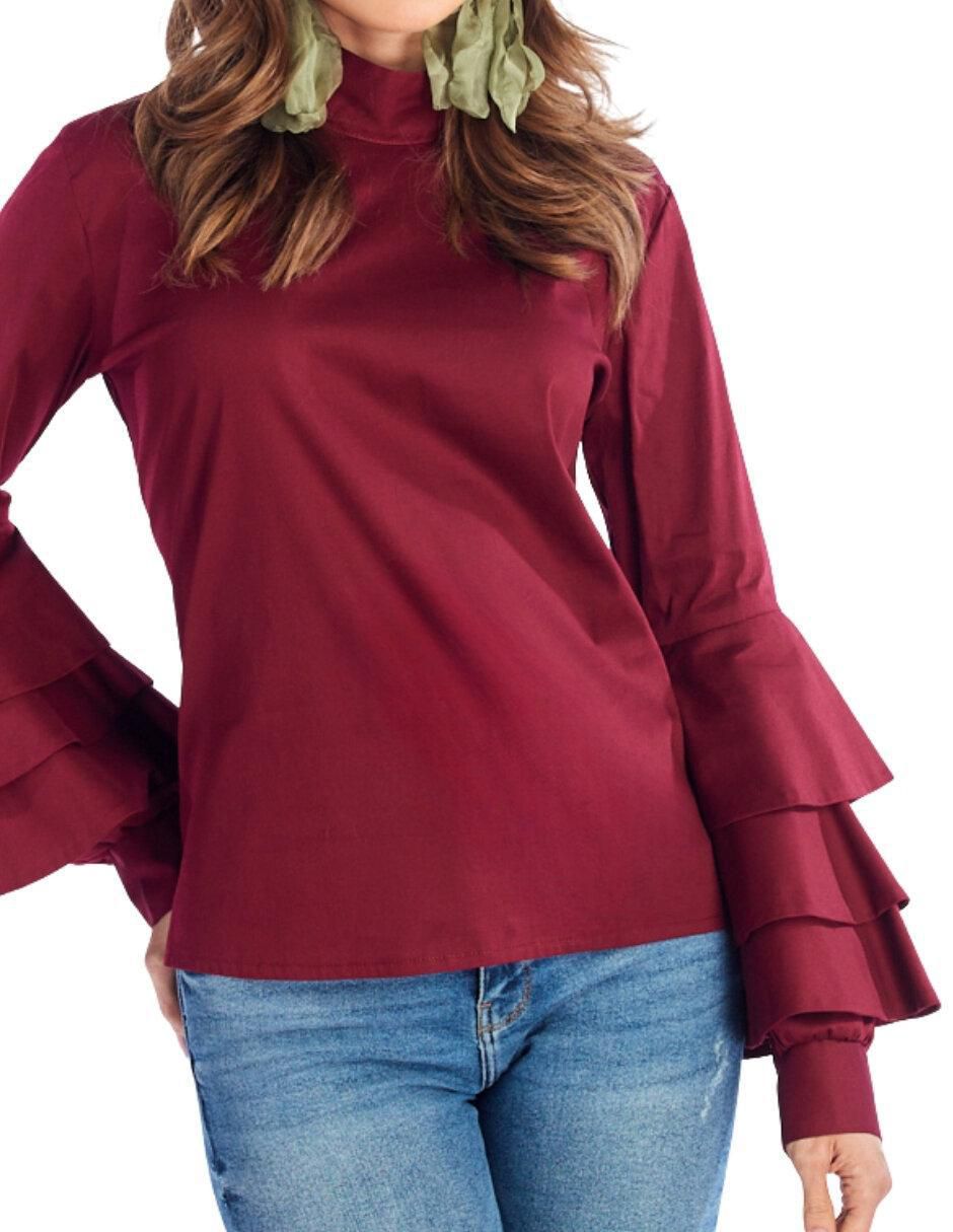 Blusa manga larga para mujer 2