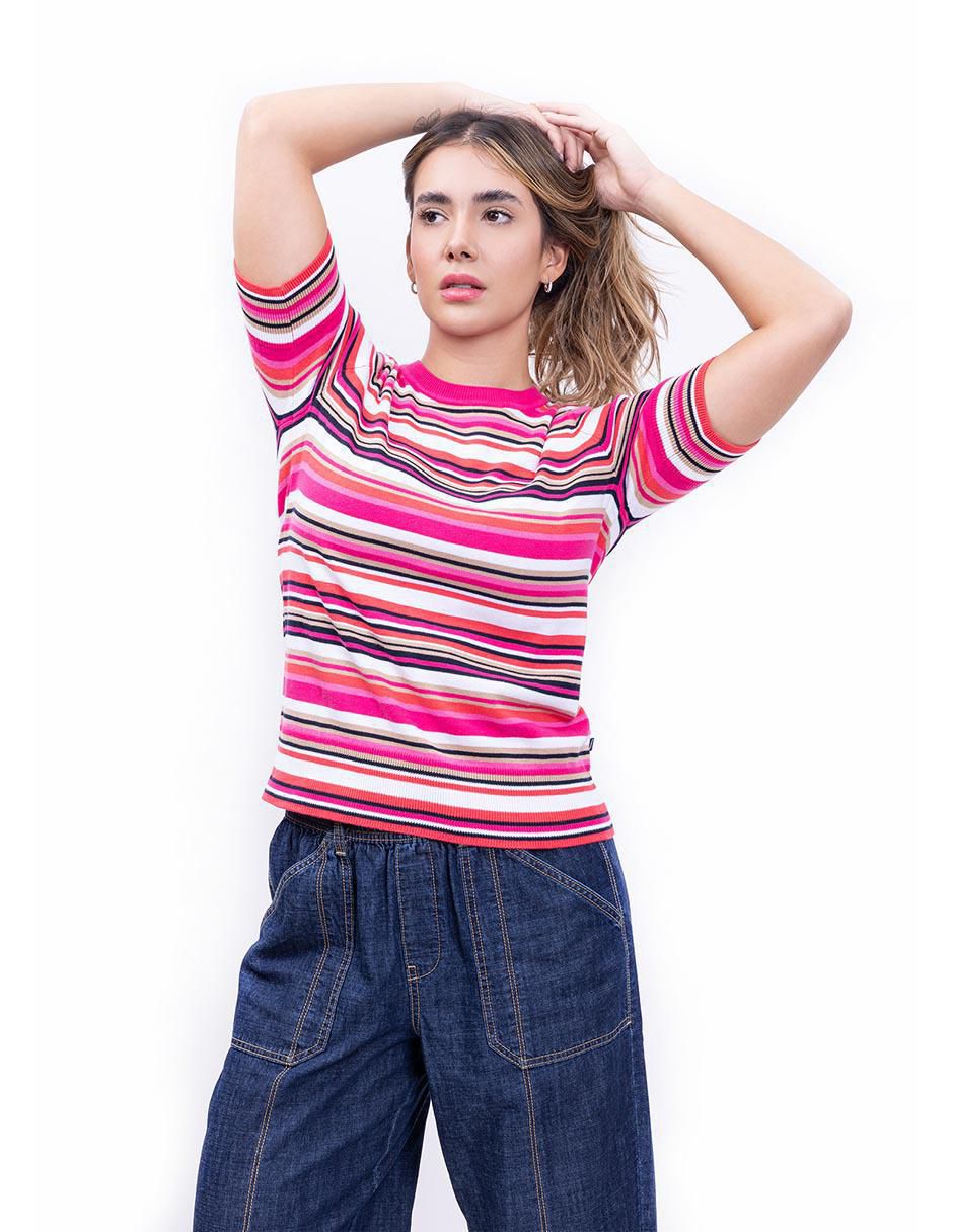 Blusa manga al codo para mujer 3