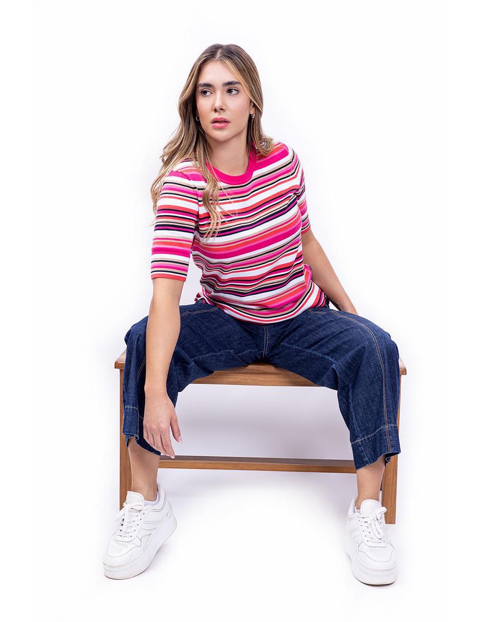 Blusa manga al codo para mujer 4