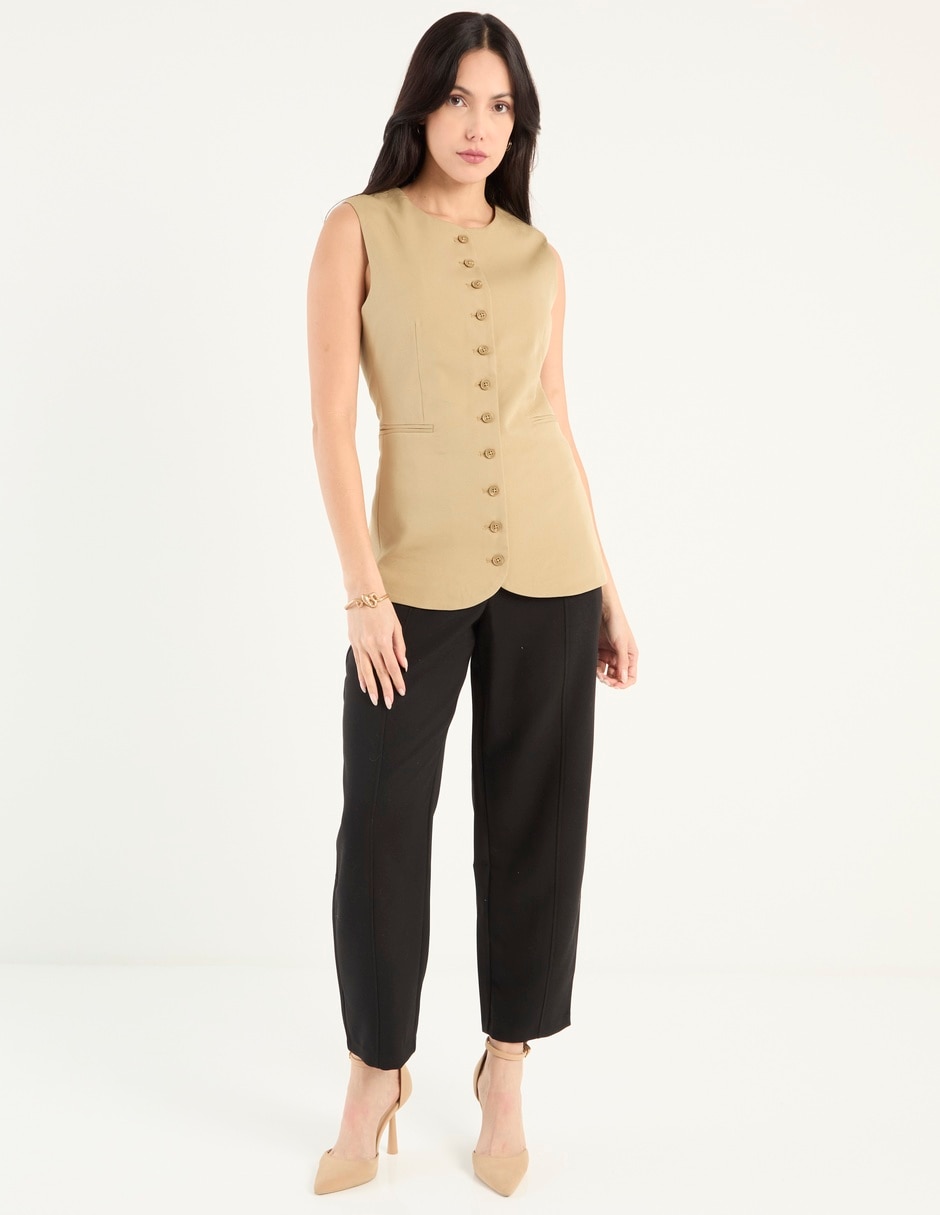 Pantalón de vestir straight para mujer 3