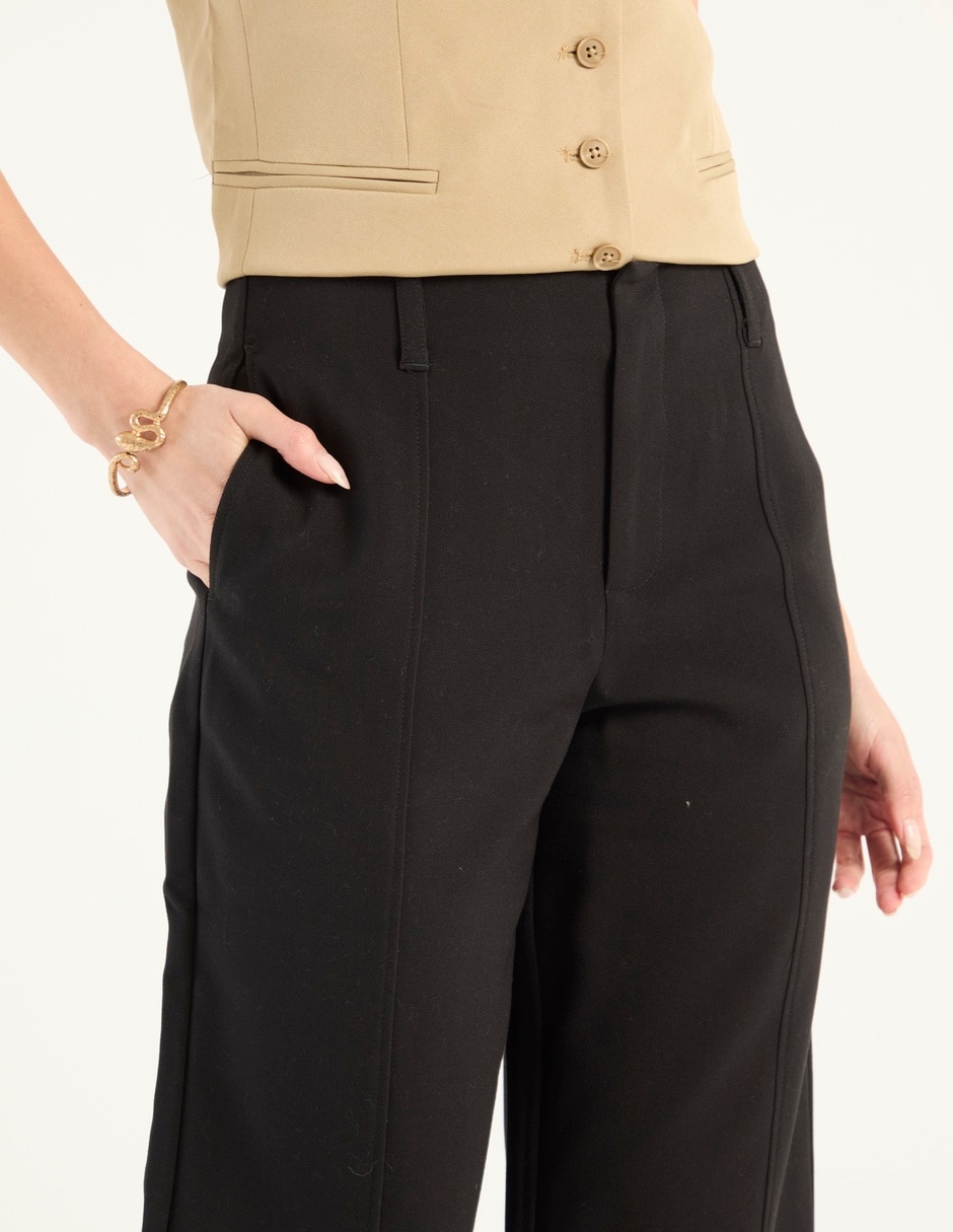 Pantalón de vestir straight para mujer 4