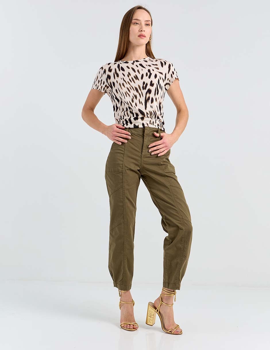 Pantalón cargo slim para mujer 3