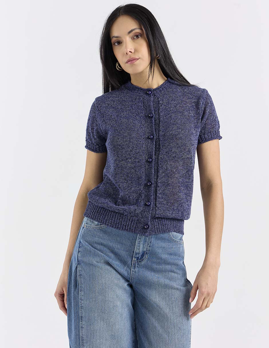 Blusa manga corta para mujer