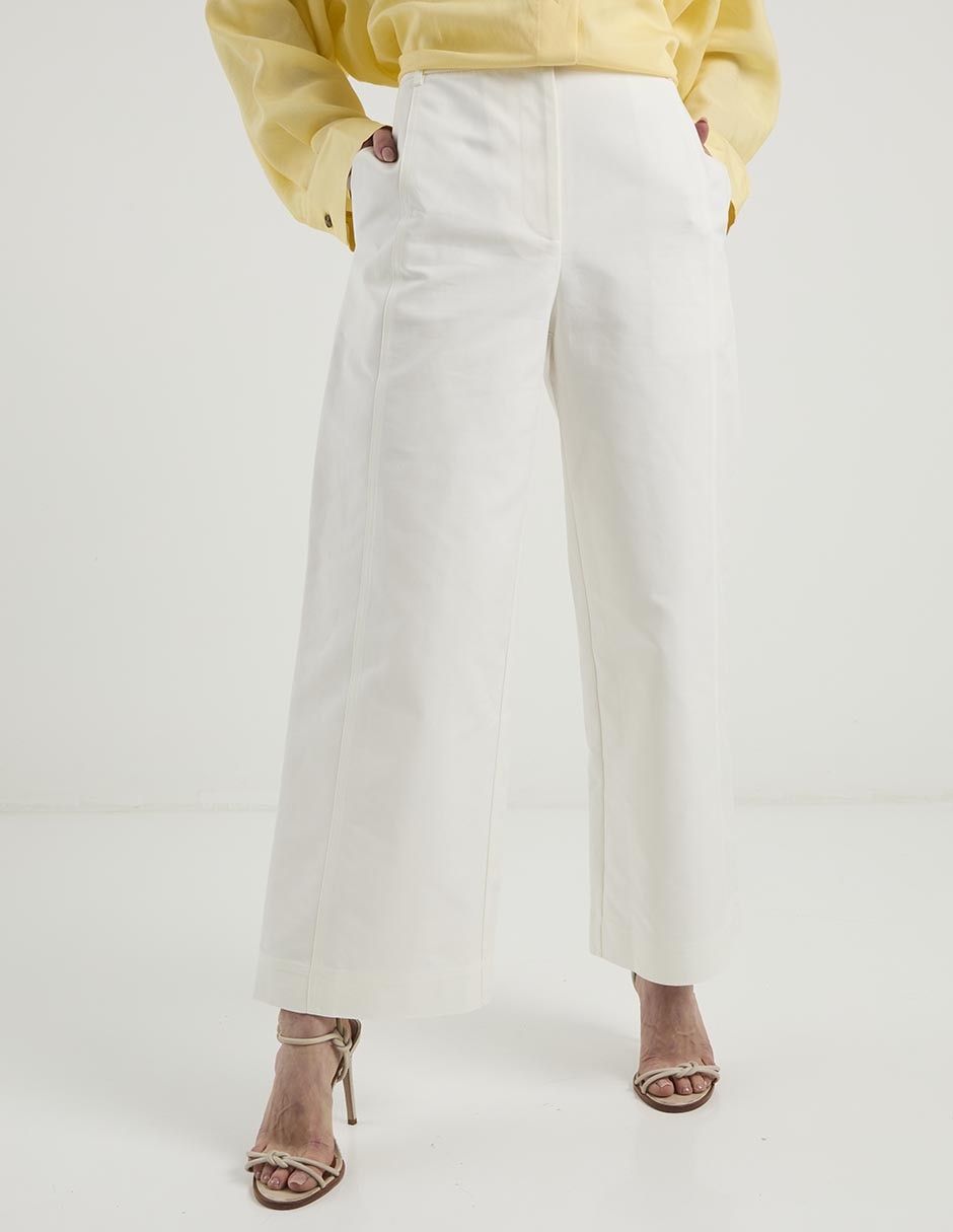 Pantalón coulotte amplio para mujer