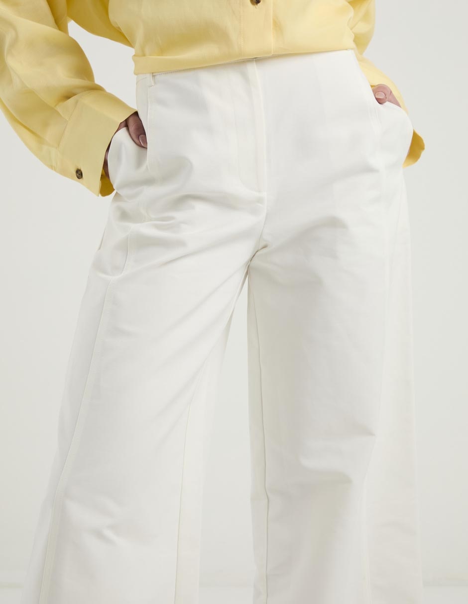 Pantalón coulotte amplio para mujer 4