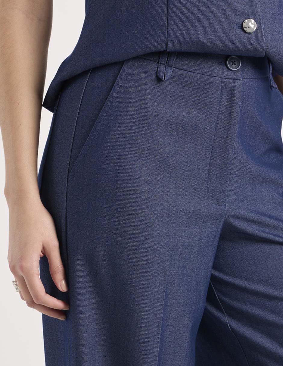 Pantalón coulotte amplio para mujer 4