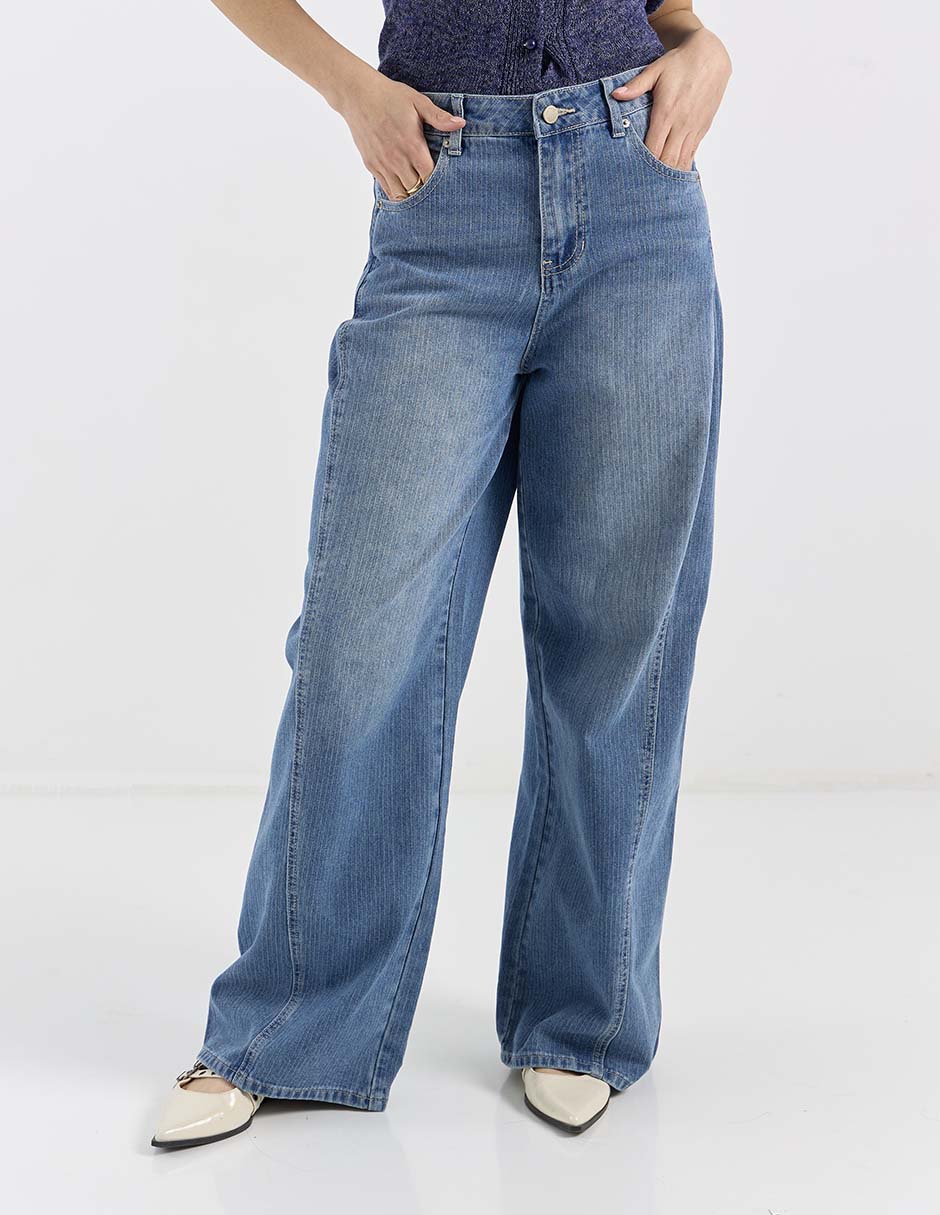Jeans acampanado flare para mujer