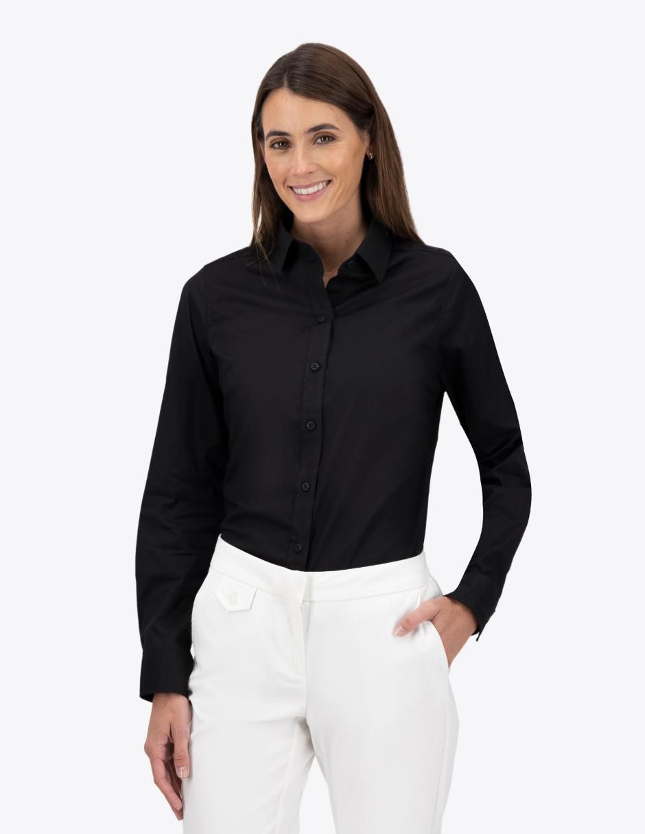 "camisa/sobrecamisa" nautica "de" algodón "manga" larga "para mujer"