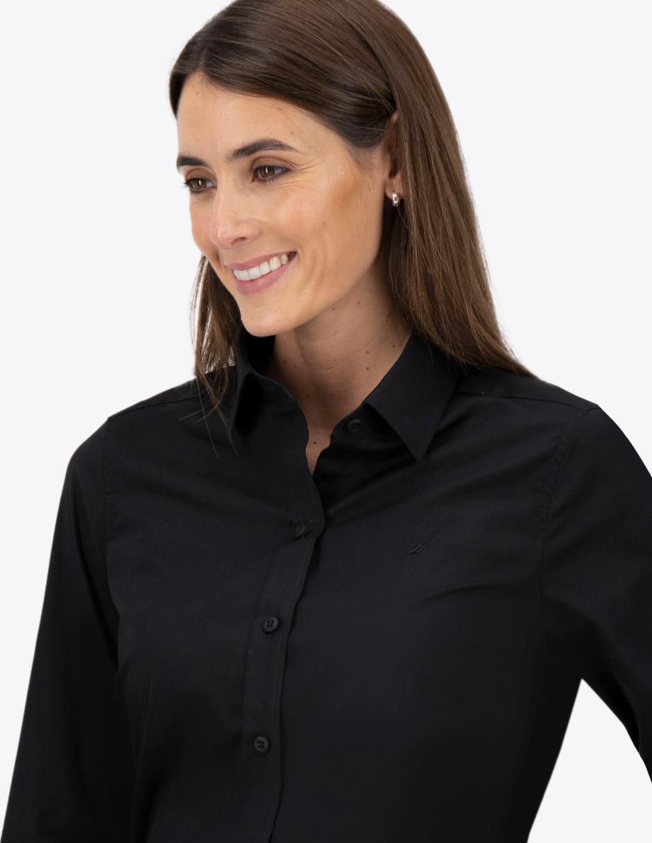 Camisa de algodón manga larga para mujer 2