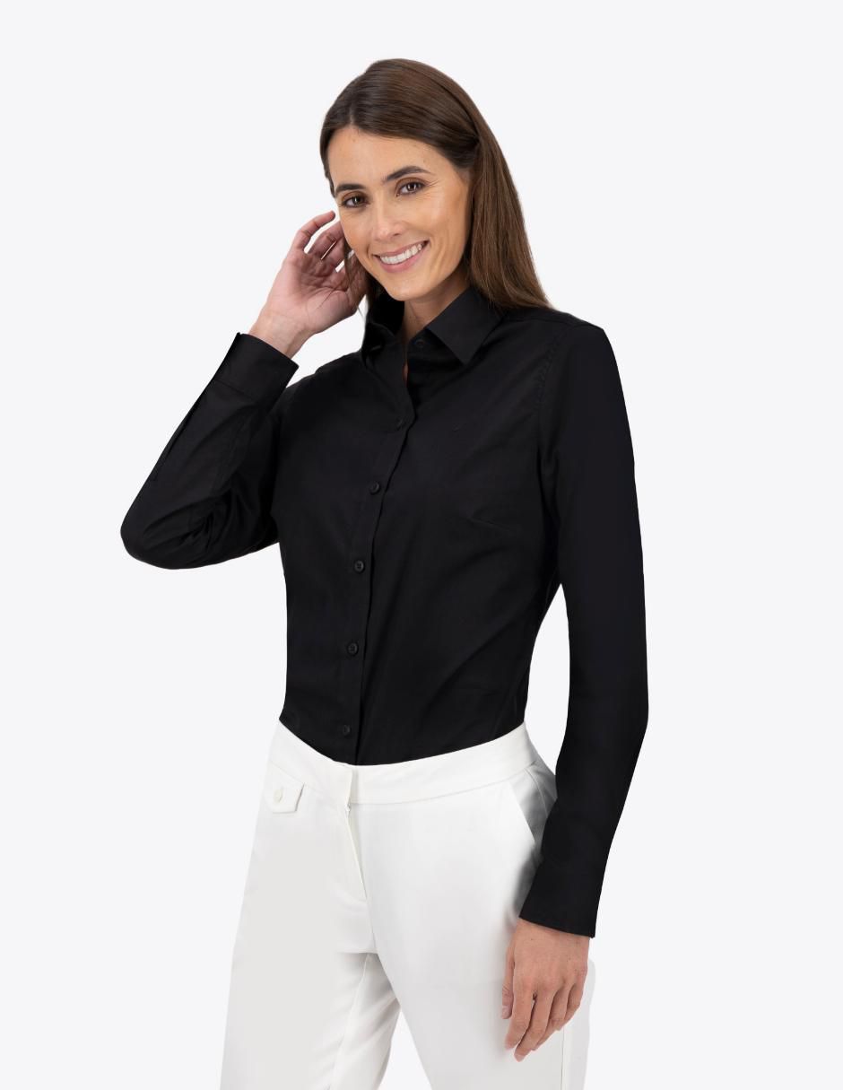 Camisa de algodón manga larga para mujer 3