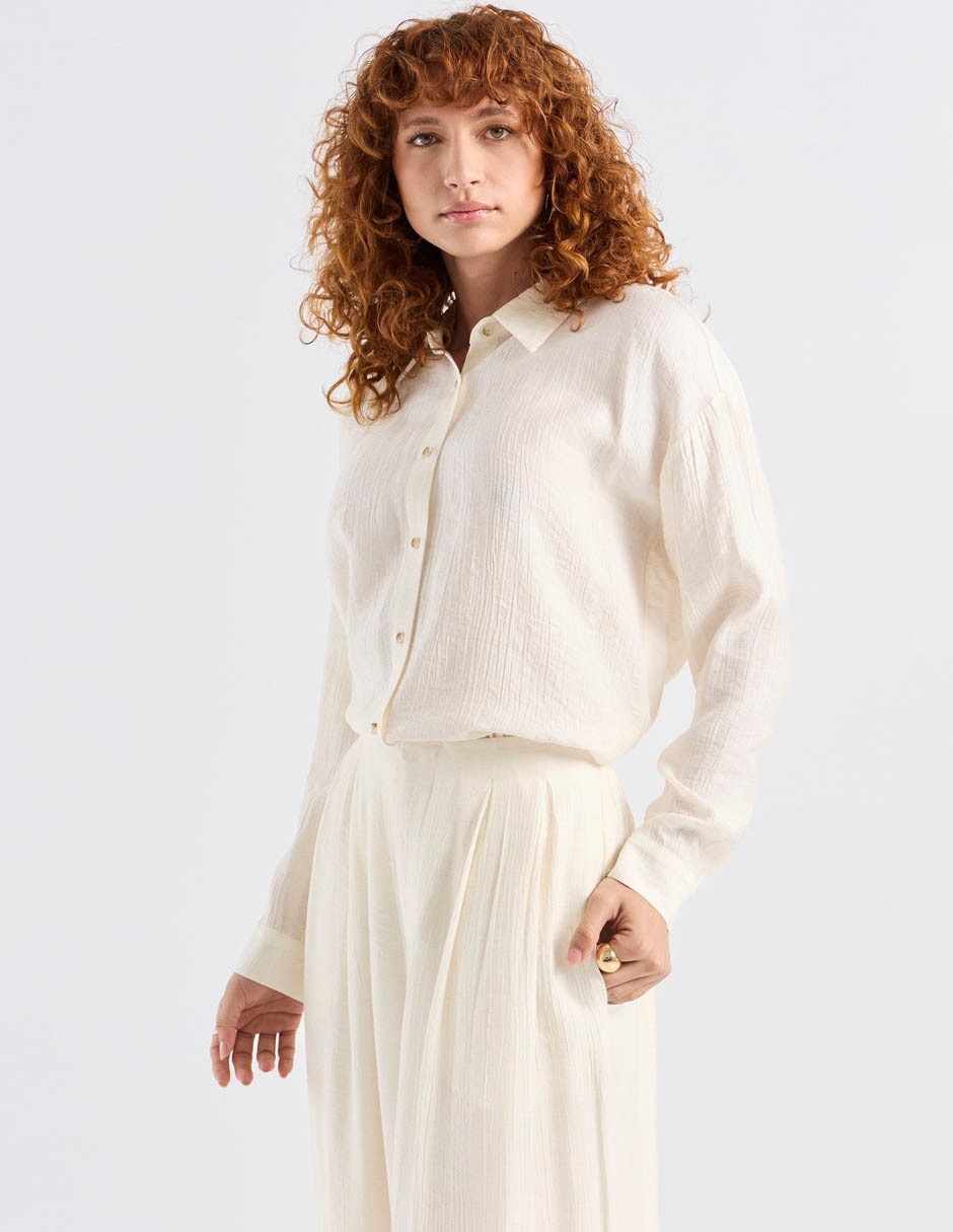 Blusa camisera Kur.Kuma manga larga para mujer 2