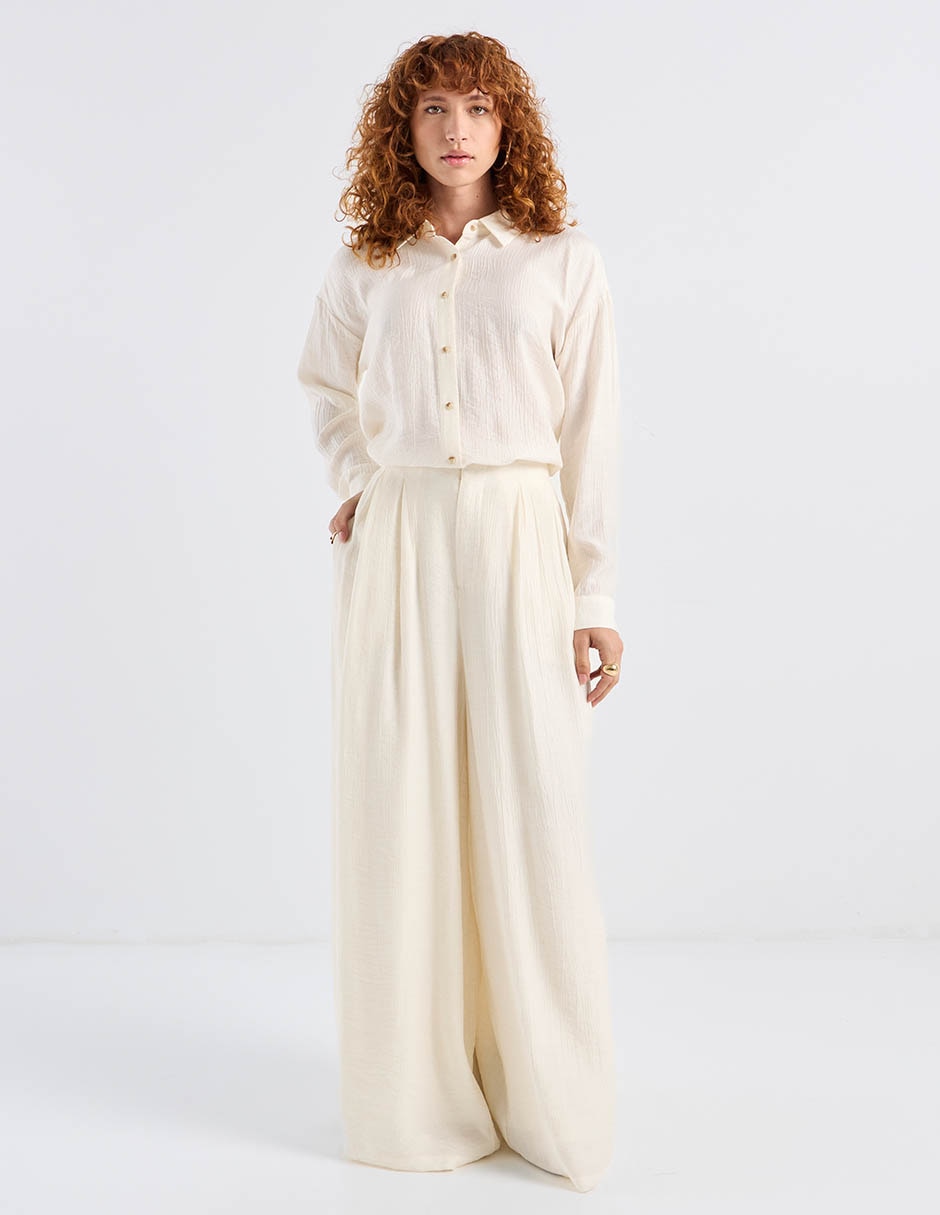 Blusa camisera Kur.Kuma manga larga para mujer 3