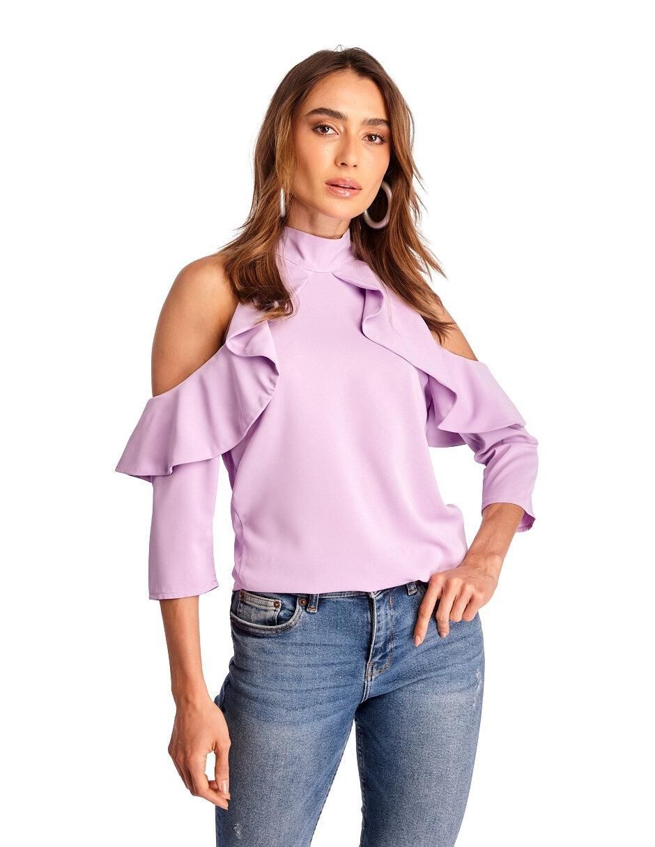 Blusa manga 3/4 para mujer