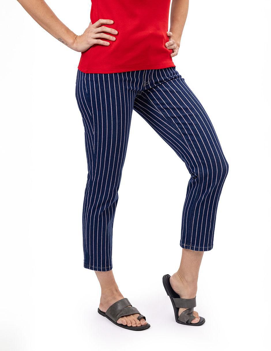 Pantalón capri slim para mujer