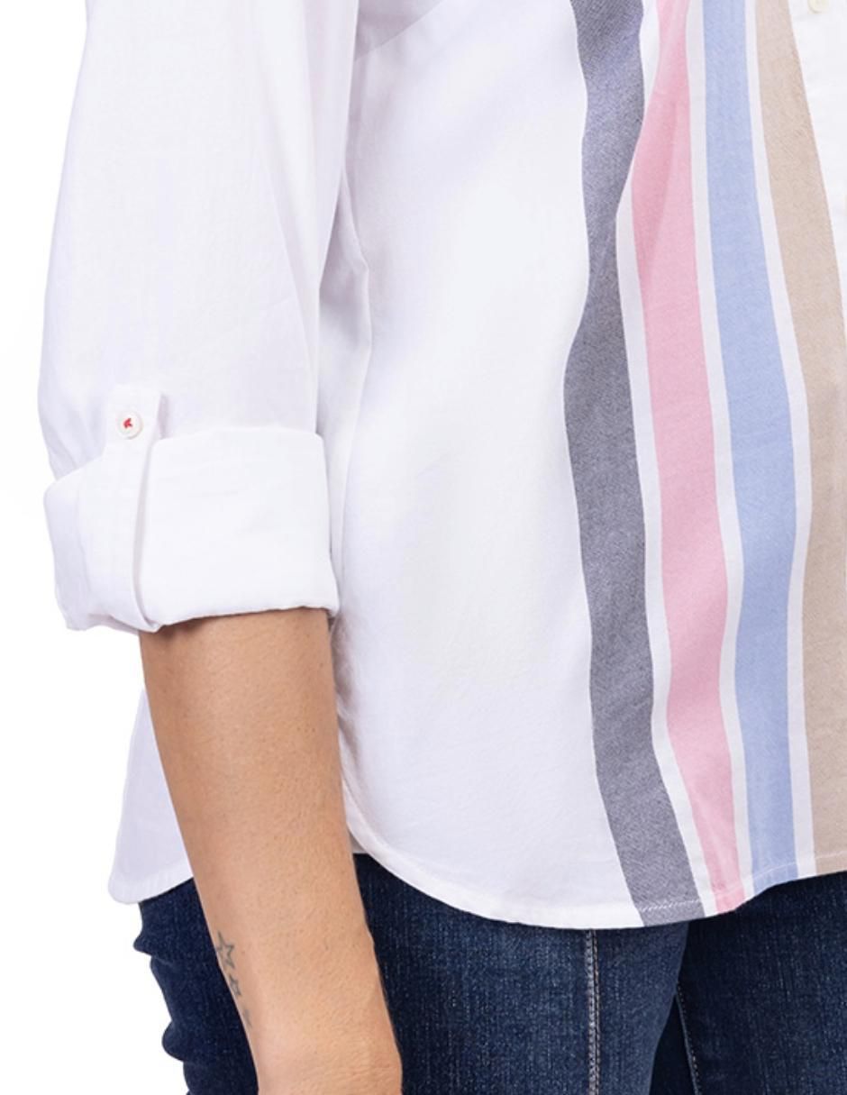 Camisa de algodón manga 3/4 para mujer 4