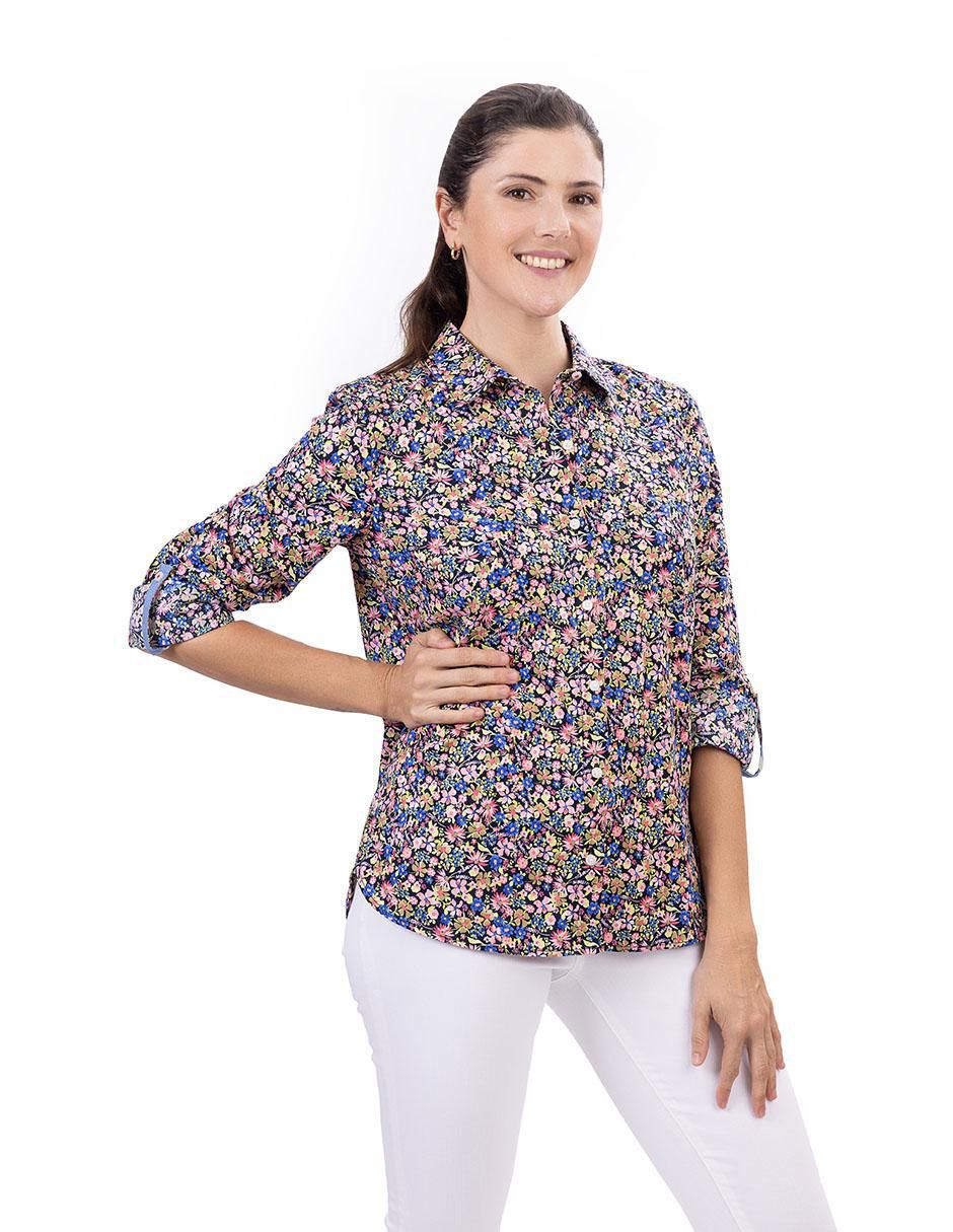 Camisa de algodón manga larga para mujer 2