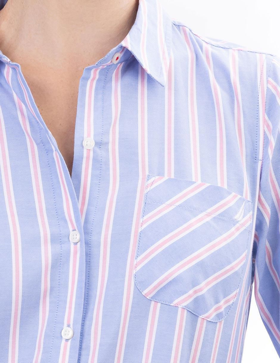 Camisa de algodón manga 3/4 para mujer 4