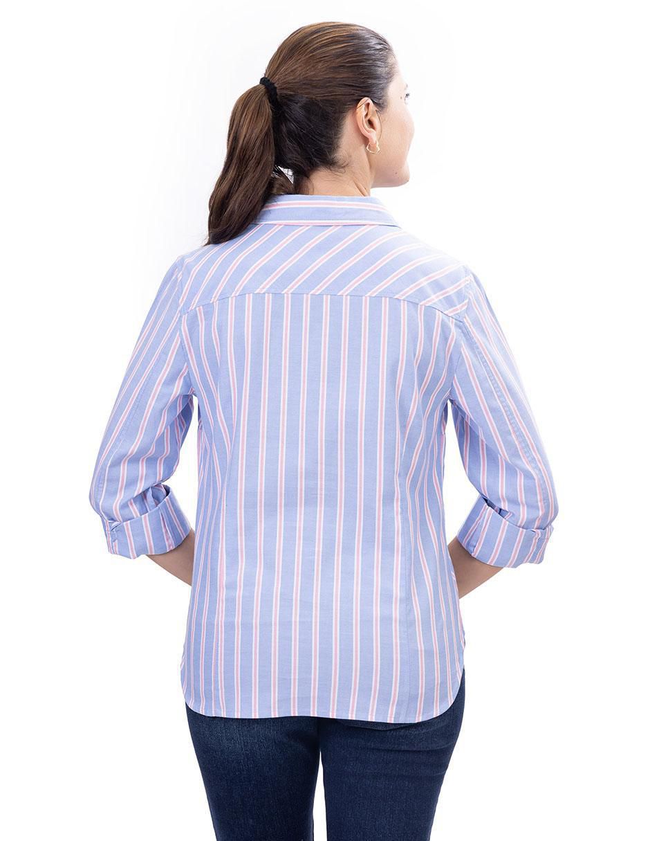 Camisa de algodón manga 3/4 para mujer 3