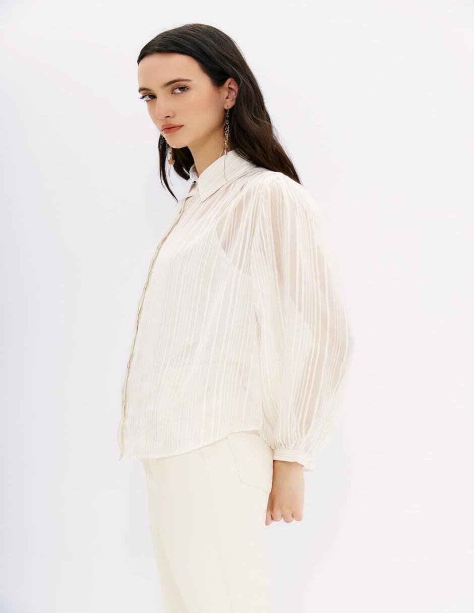 Blusa camisera manga larga para mujer 2